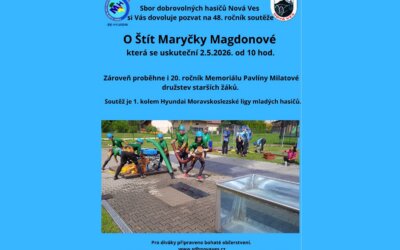 Blíží se soutěž dětí O Štít Maryčky Magdonové